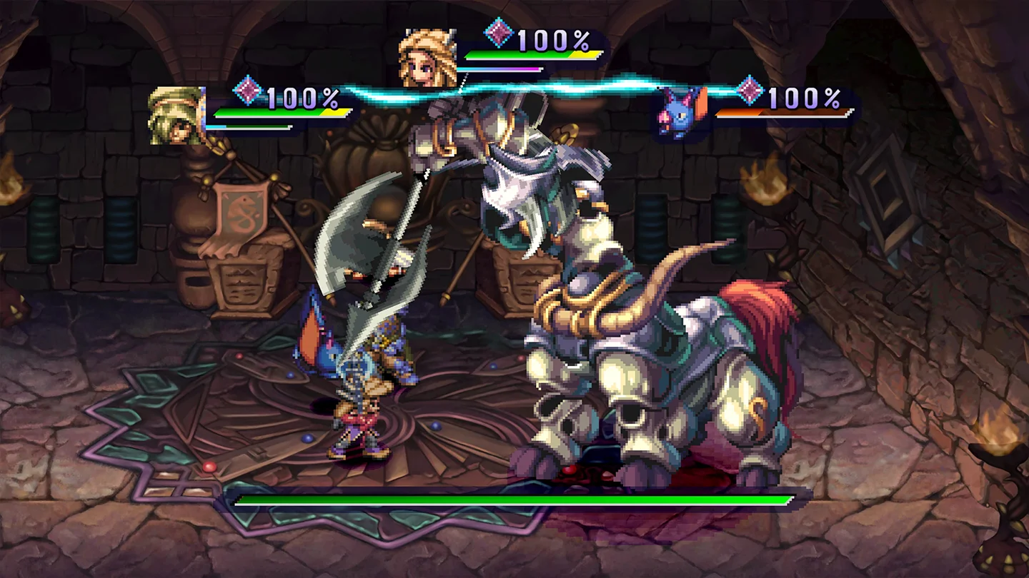 Screen z gry Legend of Mana - Walka z bossem
