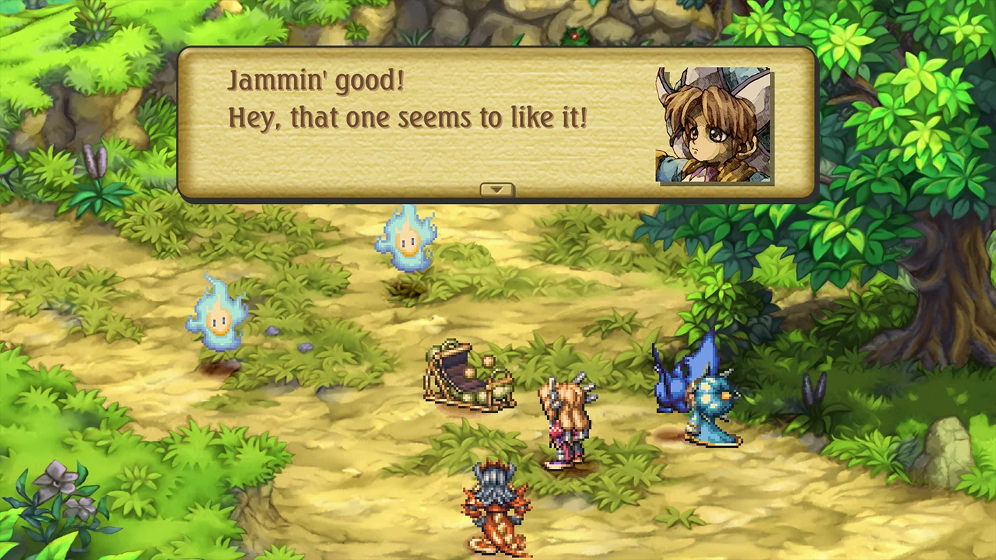 Screen z gry Legend of Mana - Jedna z nowych mechanik (wstęp)