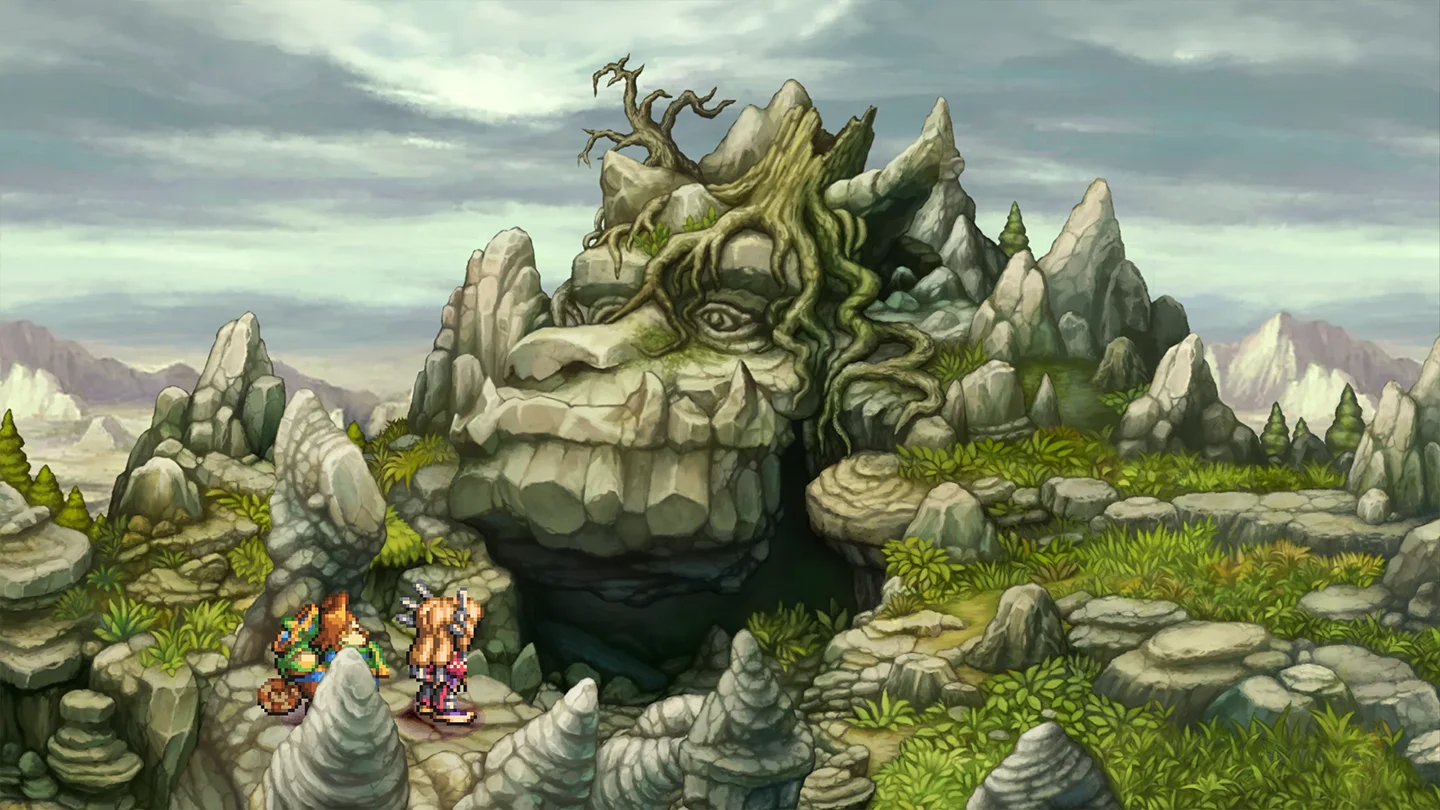 Screen z gry Legend of Mana - Scena z udziałem jednego bóstwa