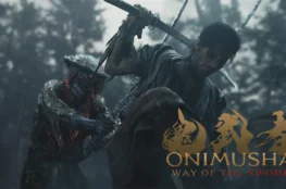 Screen z gry Onimusha Way of the Sword wraz z logo