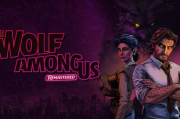 Główna grafika The Wolf Among Us Remastered z postaciami i logiem