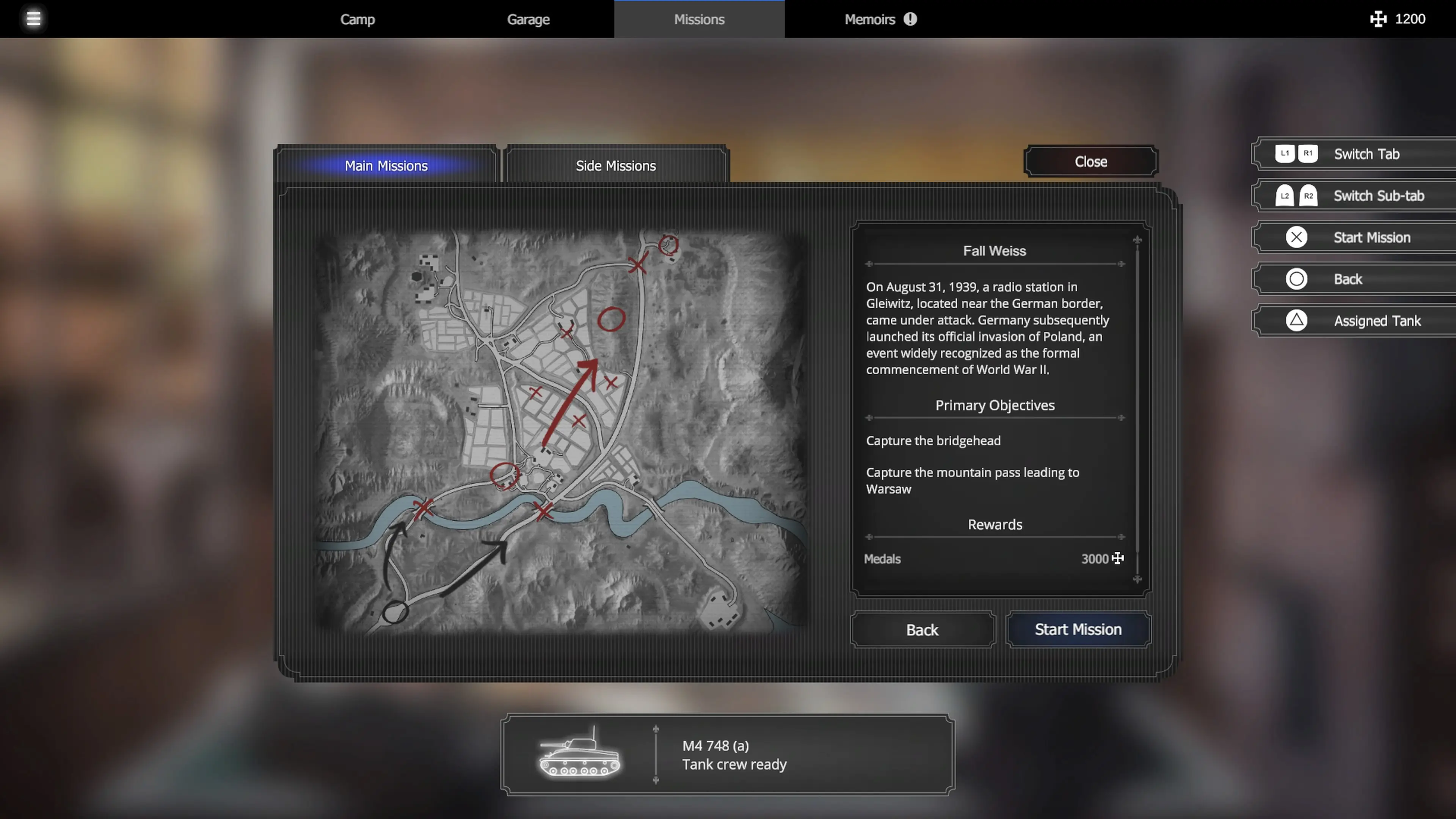 Panzer Knights mapa