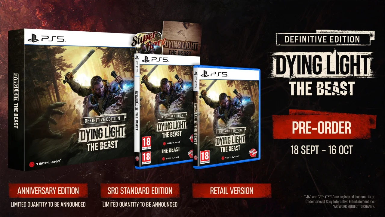 Trzy zestawy Dying Light The Beast