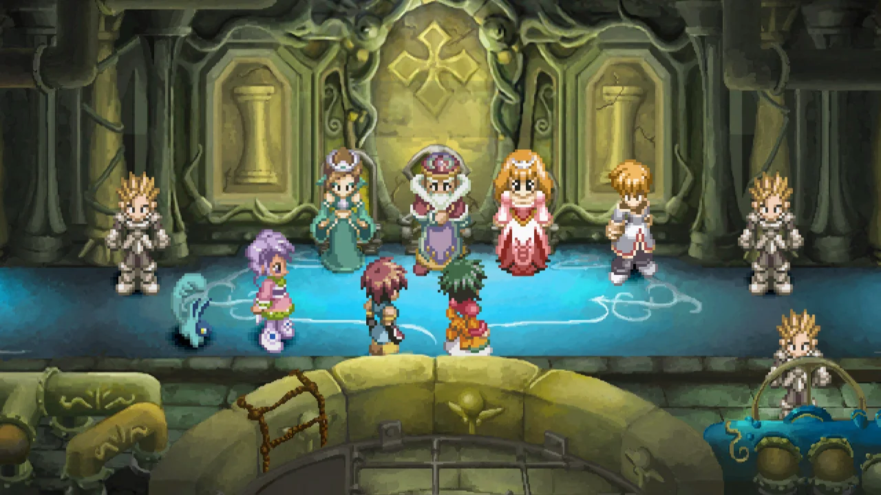 Screen z gry Tales of Eternia Remastered na PC - Rozmowa z królek